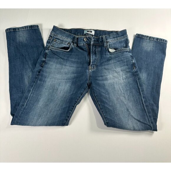 Joseph Abboud Men’s Slim Fit Jeans 32x30 Distressed Denim Blue Used - Picture 4 of 8